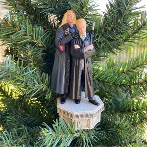 NWT Hallmark Harry Potter Lucius and Draco Malfoy storyteller ornament